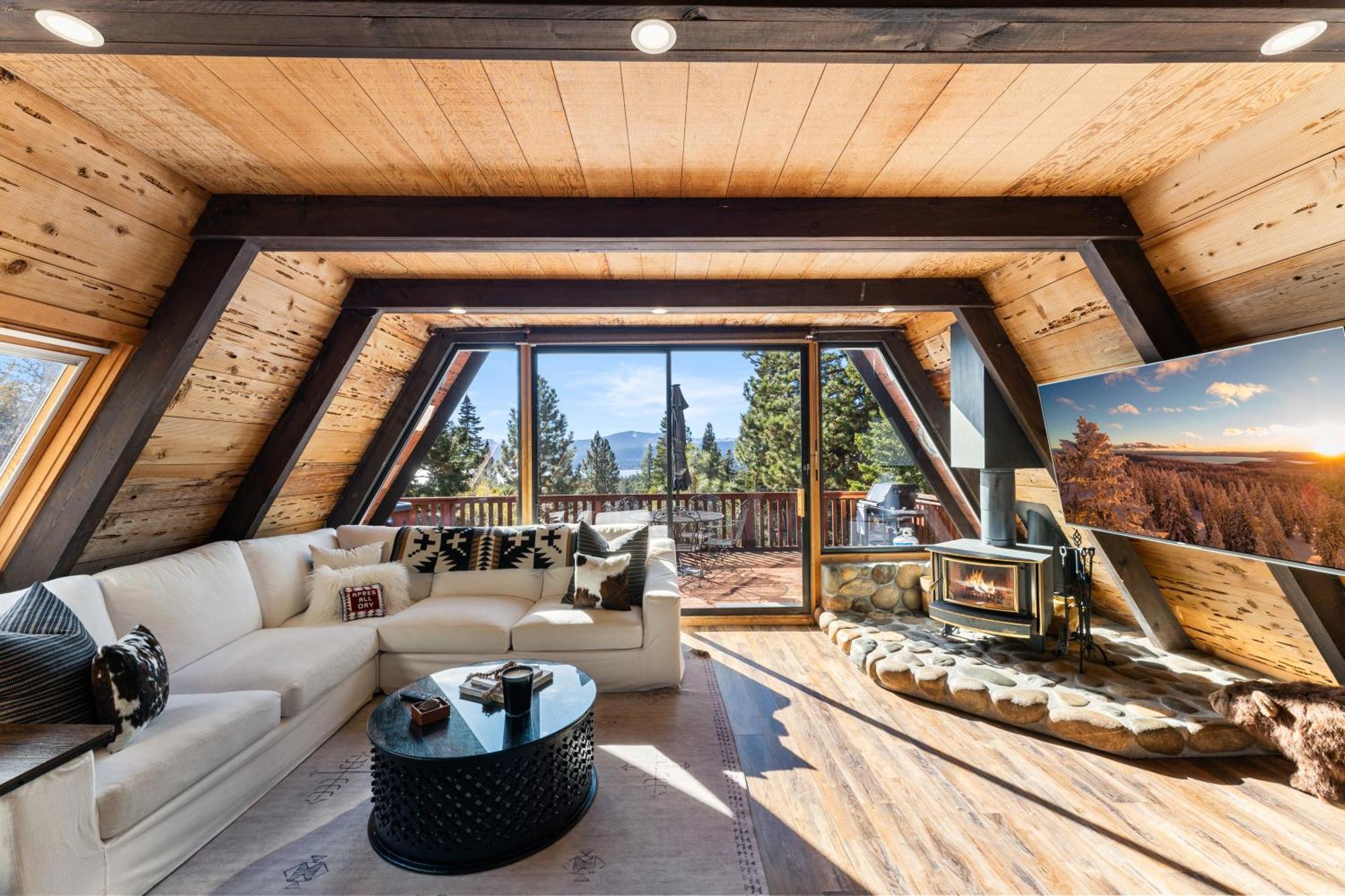 A-Frame Cabin With Hot Tub & Close To Lake Tahoe تاهو سيتي المظهر الخارجي الصورة