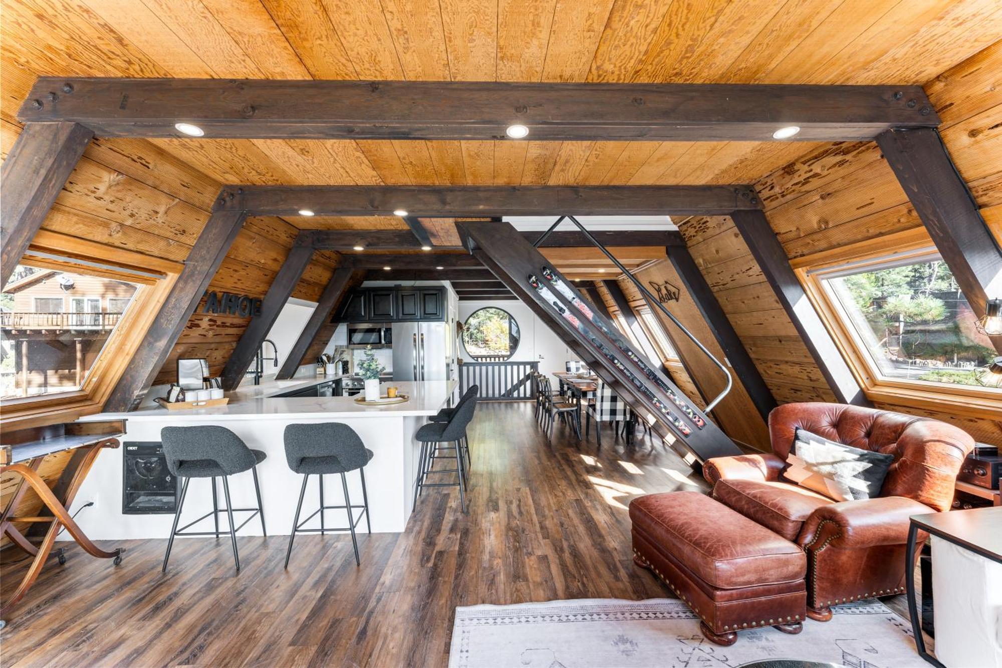 A-Frame Cabin With Hot Tub & Close To Lake Tahoe تاهو سيتي المظهر الخارجي الصورة